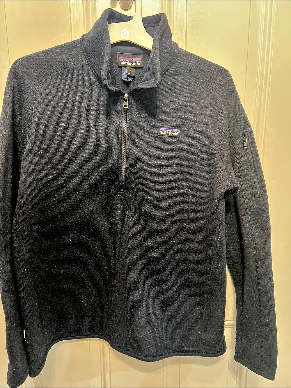 Patagonia Better Sweater 1/4-Zip Fleece Pullover Black Large